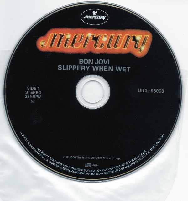 cd, Bon Jovi - Slippery When Wet
